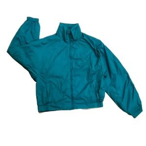 Uniqlo Puffer Jacket Full-zip Light filled Dolman Sleeve size M in Green